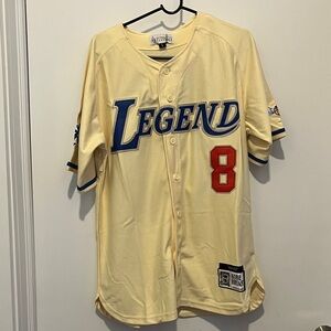 Kobe Bryant Legend Cream Baseball Jersey